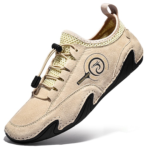 sneakers inglesi casual eleganti da uomo, mesh traspirante con suola con impugnatura a polpo, alla moda