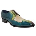 scarpe oxford da uomo in similpelle sfumata – design dipinto a mano, scarpe eleganti con lacci, perfette per le occasioni speciali