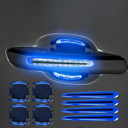 starfire 4 pz/8 pz universale maniglia della porta sticker 3d in fibra di carbonio auto maniglia della porta vernice scratch protector sticker stonego auto maniglia della porta copertura antigraffio