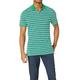 Per uomo POLO Camicia da golf Golf Esterno Informale Collo a polo Collo a polo a costine Manica corta Informale Comodo A strisce Pulsante frontale Bottone giù Estate Primavera Standard Giallo Verde