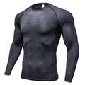Per uomo T-shirt Compressione T-shirt da corsa Manica lunga Maglietta Sportivo Elastene Asciugatura rapida Traspirabilità Leggero Elastico Fitness Allenamento in palestra Corsa abbigliamento sportivo