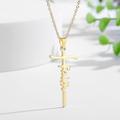 collana croce doomuut 925 collana in argento sterling love of cross collana con ciondolo per donne ragazze