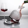 decanter per vino rotante di lusso in cristallo trasparente senza piombo aeratore per vino rosso decanter elegante per gli amanti del vino