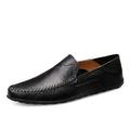 Per uomo Mocassini e Slip-Ons Taglie forti Mocassini alla guida Mocassini in pelle Mocassini estivi Vintage Lavoro Formale Giornaliero Ufficio e carriera Di pelle Traspirante Prova di usura Mocassino