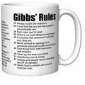 Gibbs Rules Mugs 11oz semplice tazza da caffè in ceramica per ufficio criteri di successo tazza da tè regalo per tua moglie marito