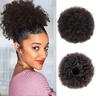 afro puff coulisse coda di cavallo breve sintetico crespo crespo estensioni dei capelli del panino soffici posticci alti capelli updo per le donne nere