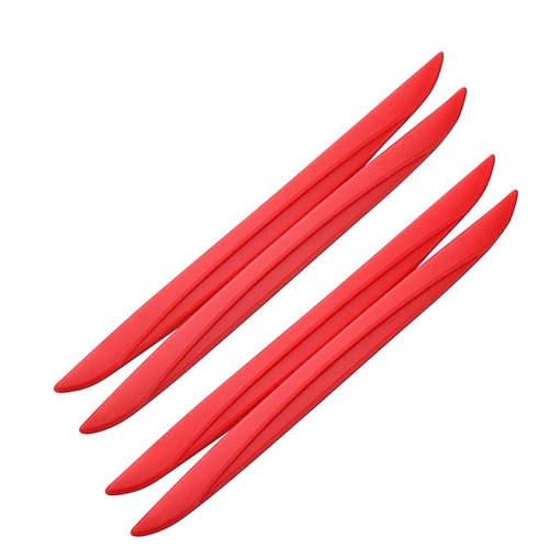 starfire 4 pezzi / set protezioni antigraffio universali paraurti per auto protezione per bordi della portiera retrovisore adesivo di protezione striscia protettiva