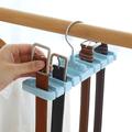 1 pc cravatta cremagliera sciarpa cremagliera cintura cremagliera sciarpa di seta cremagliera cremagliera cintura di stoccaggio domestico espositore multifunzionale blu