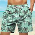 palma tropicale resort da uomo pantaloncini da surf stampati in 3D pantaloncini da bagno tasca con coulisse con fodera in rete comfort traspirante corto aloha stile hawaiano vacanza spiaggia dalla s