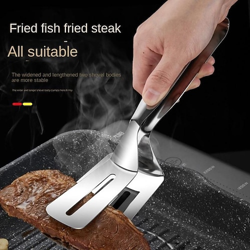 304 bistecca in acciaio inox pala bbq pesce alla griglia clip cibo clip cucina pane pancake coreano barbecue pesce fritto clip