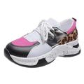 Per donna Scarpe da ginnastica Taglie forti Scarpe fantasia Sneakers con zeppa Esterno Giornaliero Estate Zeppa Punta tonda Di tendenza Per sport Informale Corsa Scarpe da tennis Footing Cuoio