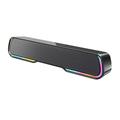 rgb mini desktop a emissione di luce soundbar portatile lunga subwoofer pc ad alta potenza retro altoparlanti bluetooth a gamma completa som per la casa