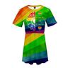 Gay Pride Bandiera arcobaleno LGBT LGBTQ Vestiti Arcobaleno 3D Grafica Per Per donna Per adulto Carnevale Stampa 3D Parata dell'orgoglio Mese dell'orgoglio