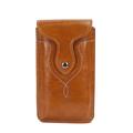 Custodia per telefono in pelle verticale universale da 1 pezzo in pelle PU con clip da cintura, custodia per fondina in vita