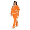 Per donna Tuta Da Ginnastica Tuta da ginnastica 2 pezzi Sportivo Inverno Manica lunga Tenere al caldo Traspirante Morbido Fitness Corsa Jogging abbigliamento sportivo Abbigliamento sportivo A strisce