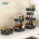 cucina multifunzionale 360 rotante portaoggetti portaspezie ripiano regolabile in altezza organizer per cosmetici da bagno