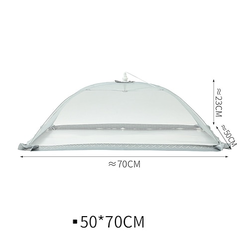 1 pz copertura per alimenti per la casa nuova estate pieghevole a prova di mosca copertura per verdure copertura per tavolo antipolvere grande copertura rettangolare per alimenti