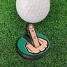 divertente indicatore della pallina da golf con dito medio clip magnetico per cappello da golf contrassegno di posizione della pallina da golf rimovibile decorazioni per il golf durevoli divertenti