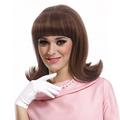 parrucca bionda alveare con frangia parrucca flip anni '50 per donna anni '60 anni '70 costume da festa cosplay halloween