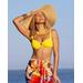 Boston Proper - Lemon Zest Yellow - Swim Sense V Wire Bikini Top - XL