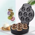 mini macchina per ciambelle macchina elettrica per ciambelle antiaderente facile da pulire fa 7 ciambelle fa colazione vegana 1000w