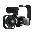 Videocamera in live streaming 4k 56.0mp 60fps registratore vlog videocamera digitale webcam fotocamera digitale wi-fi ultra hd per trasmissione live su YouTube con zoom digitale 16x e touch screen per