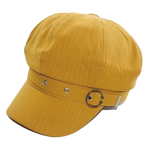 berretto classico da strillone tinta unita elegante berretto berretto cappello vintage stile britannico berretti ottagonali per donne ragazze