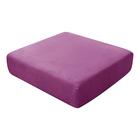 1 pezzo di fodera per cuscino per divano in velluto elasticizzato, fodera per cuscino in peluche bordeaux per cuscino per sedia, protezione per mobili, cuscino per sedile, fodera per divano con fondo