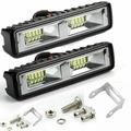 1/2 pz 72 w led luce da lavoro in lega di alluminio di alta qualità 3030 24smd led 6000k led luce da lavoro spot fascio messa a fuoco leggerezza per auto moto dc 12-24 v led luce di guida ip67