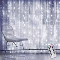 tenda della finestra del led luci della stringa 3x3m decorazione di cerimonia nuziale 300 led con 8 modalità di illuminazione luci natalizie decorazioni per la casa luci per la cerimonia nuziale