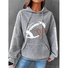 felpa oversize da donna pullover strutturato da calcio casual sportivo coulisse tasca frontale attivo girocollo manica lunga top micro-elastico autunnoamp;tessuto morbido traspirante invernale