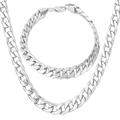 Bracciale a Catena Collana a Catena per Uomini e Donne Regalo per Feste Quotidiano Oro Rosa Placcato Platino Placcato Oro Cubano Oro Argento Oro Rosa per fare colpo