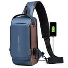 borsa per computer antifurto con porta di ricarica USB borsa da petto portatile per zaino impermeabile e antigraffio