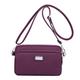 Per donna Borsa a tracolla Borsa a spalla Borsa hobo Nylon All'aperto Quotidiano Ferie Cerniera Grande Capacità Impermeabile Leggero Tinta unica Pelle rosa Viola chiaro ed elegante Nero