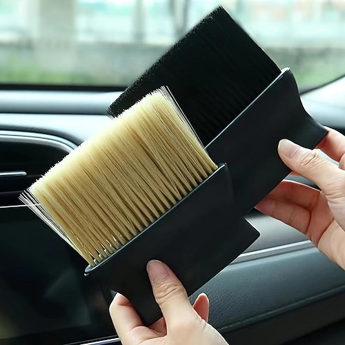 Auto-Innenraum-Klimaanlage fegt Staub, weiche Borstenbürste, Werkzeug, Auto-Innenraum-Spaltstaubentfernungsbürste, Luftauslass-Reinigungsbürste