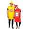 Paare Senf Ketchup Cosplay Kostüm lustige Kostüme Halloween Gruppe Paare Kostüme Männer Frauen Film Cosplay Cosplay Kostüme lustige Kostüm Onesie Hut Halloween Karneval Maskerade