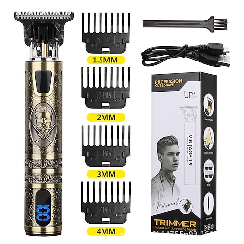 T9 USB elektrische Haarschneidemaschine professioneller Herrenrasierer Trimmer wiederaufladbarer Barttrimmer Friseur Haarschneidewerkzeuge Valentinstagsgeschenk Image