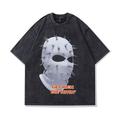 Cosplay Kostüm T-Shirt-Ärmel Übergroßes Acid Washed T-Shirt Bedruckt Grafik T-shirt Für Herren Damen Jungen Kinder Heißprägen Casual