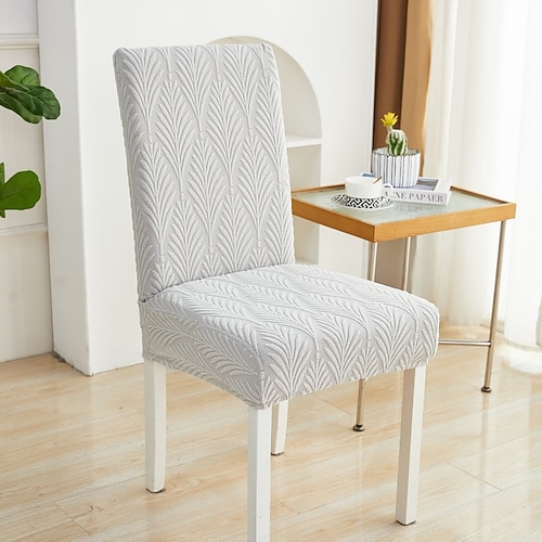 Esszimmerstuhlbezug, Stuhlhussen Stretch-Stuhlsitzbezug, Wildleder, wasserabweisend, weich, einfarbig, langlebig, waschbar, Möbelschutz für Esszimmerpartys Image