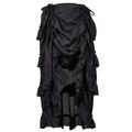 Retro Vintage Punk Gothic Viktorianisch Mittelalterlich Renaissance Rock Cosplay Kostüm Maxirock Seeräuber Damen Kordelzug Asymmetrischer Saum Halloween Karnival Alltagskleidung Maskerade Rock