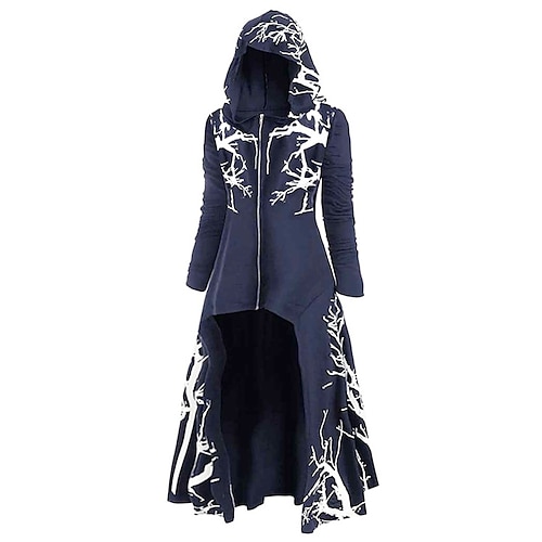 Retro Vintage Punk Gothic Mittelalterlich Mantel Maskerade Pestdoktor Kostüm Damen Karneval Maskerade Party / Abend Erwachsene Mantel Image