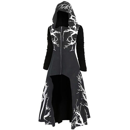 Retro Vintage Punk Gothic Mittelalterlich Mantel Maskerade Pestdoktor Kostüm Damen Karneval Maskerade Party / Abend Erwachsene Mantel