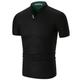 Herren Poloshirt Golfhemd Casual Täglich Kragen Ständer Kurzarm Basic Feste Farbe Einfach Sommer Slim Fit Schwarz Weiß Rote Grün Grau Poloshirt