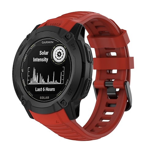 Uhrenarmband für Garmin Instinct 2X Weiches Silikon Ersatz Gurt Elasthan Verstellbar Atmungsaktiv Sportarmband Armband Image