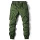 Herren Cargohose Cargohosen Cargohose Hose Hosen Taktisch Kordelzug Elastische Taille Multi Pocket Glatt Atmungsaktiv Draussen In voller Länge Casual Täglich Baumwolle Brautkleider schlicht Taktisch