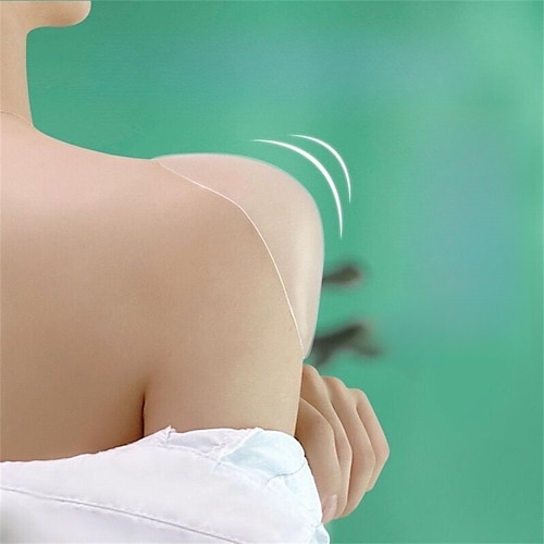 1 Paar weiche Silikon-Schulter-Anti-Rutsch-gepolsterte Schulterpolster für Damen, Schulterverstärker, wiederverwendbare selbstklebende Kleidungsdekoration Image
