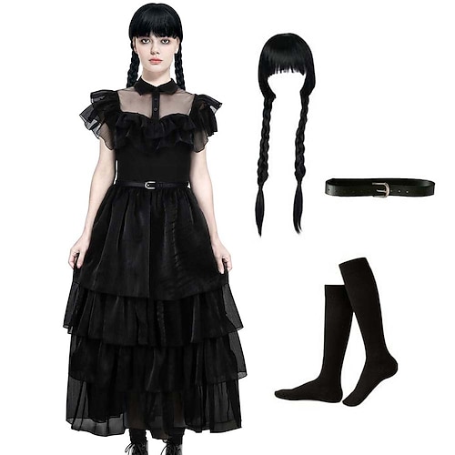 Gothic-Horror Dunkle Wissenschaft Kleid Maskerade Cosplay for Damen Mädchen Erwachsene Karneval Maskerade Image