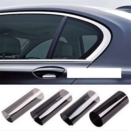 Starfire Auto schwarz Anti-Peep-Folie Fenster-Isolierfolie Rolle Auto Auto Home Fensterglas Sommer Solar UV-Schutzfolie Image