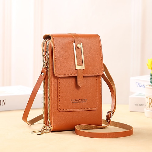 Damentaschen, weiche Leder-Geldbörsen, Touchscreen-Handy-Geldbörse, Umhängetasche, Schultergurt-Handtasche für Damen, günstige Damentaschen