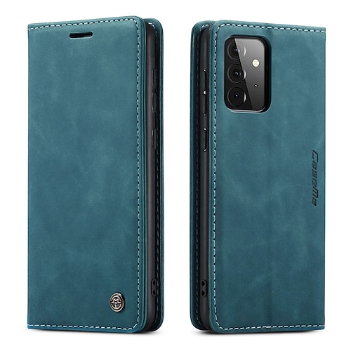 Handy Hülle Handyhüllen Für Samsung Galaxy S23 S22 S21 FE S21 Ultra Plus A14 A34 A54 A12 A32 Brieftaschenhülle Mit Ständer Flip Geldbörse Einfarbig TPU PU-Leder